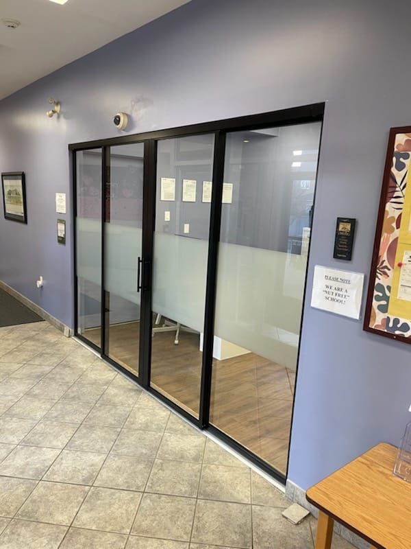 Glass partition systems